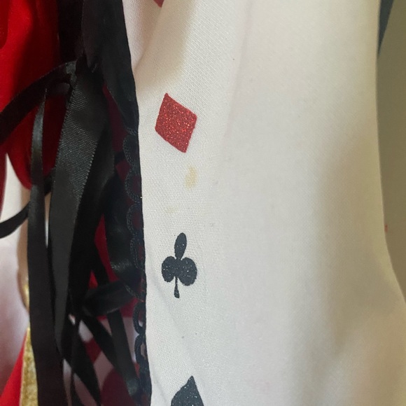 Queen of Hearts Women’s Halloween Costume Dress - Picture 6 of 8